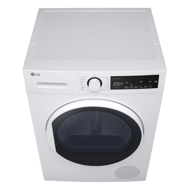 LG Asciugatrice RH80M3AV6R Capacità 8Kg, Classe A++, Tecnologia a Pompa di Calore