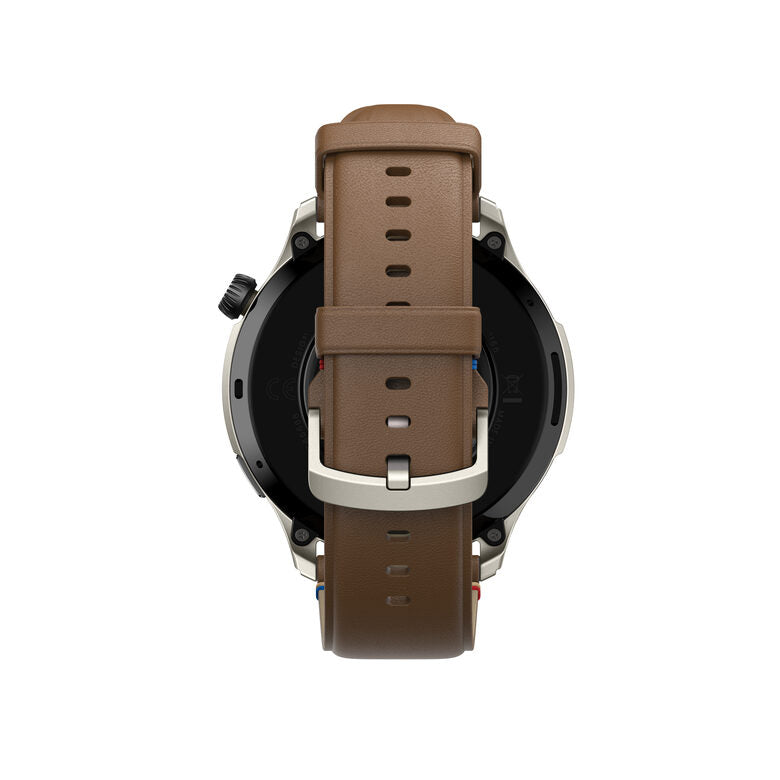 Amazfit GTR 4 Vintage Brown Leather 3,63 cm (1.43") AMOLED 46 mm Marrone GPS (satellitare)