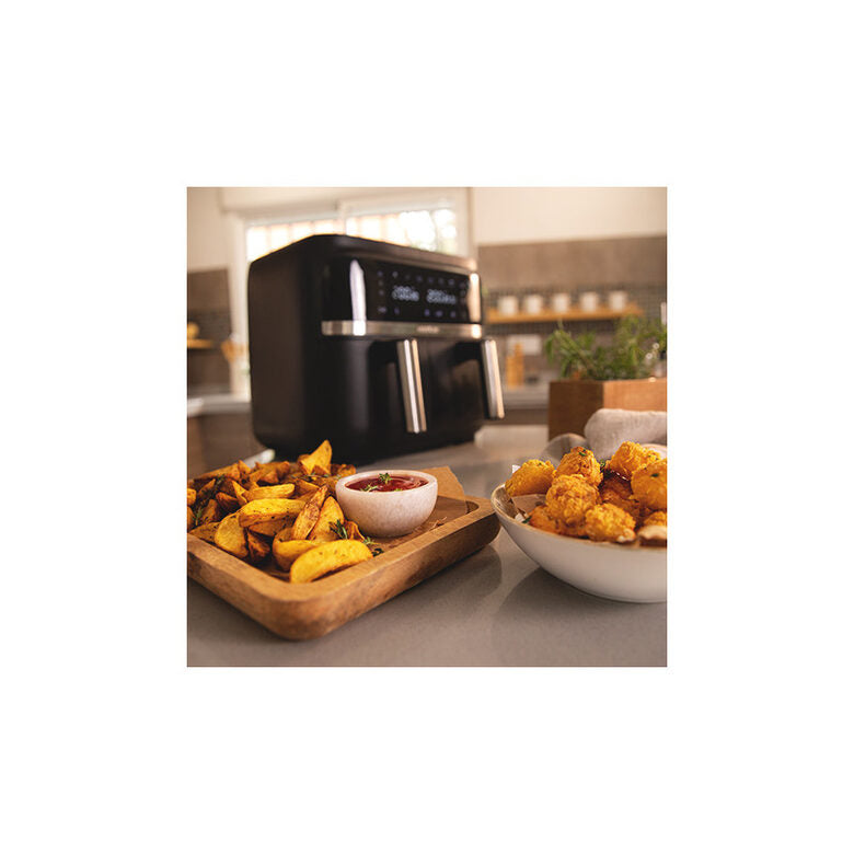 Cecotec 04338 friggitrice Doppia 9 L Indipendente 2850 W Friggitrice ad aria calda Nero