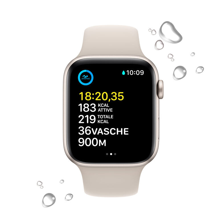 Apple Watch SE GPS 44mm Cassa in Alluminio color Galassia con Cinturino Sport Band Galassia - Regular