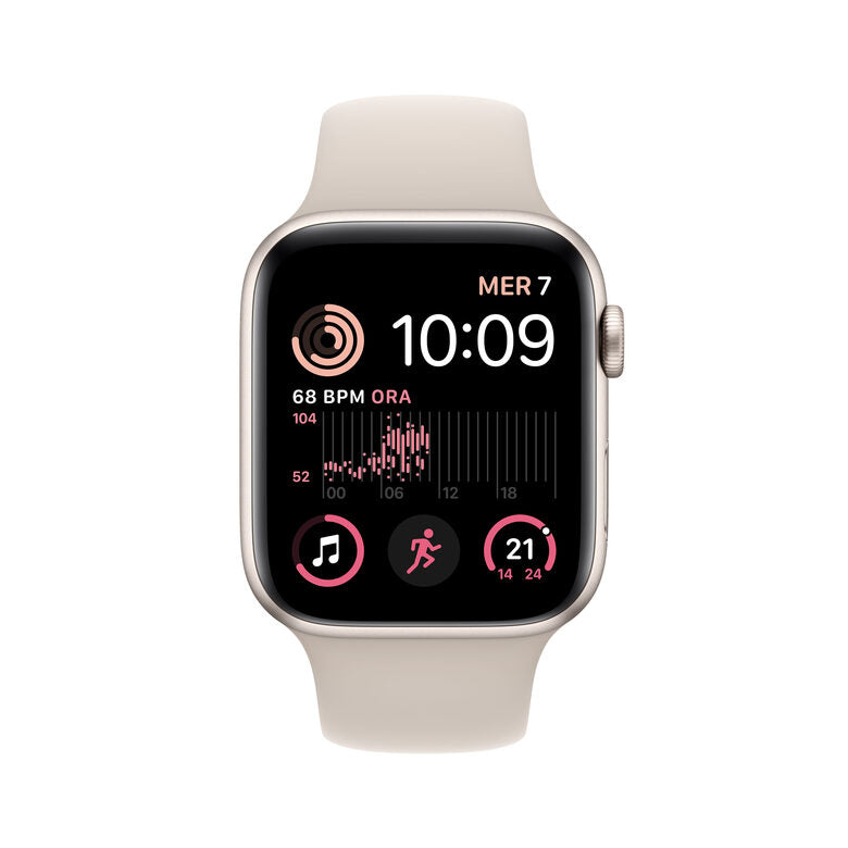 Apple Watch SE GPS 44mm Cassa in Alluminio color Galassia con Cinturino Sport Band Galassia - Regular