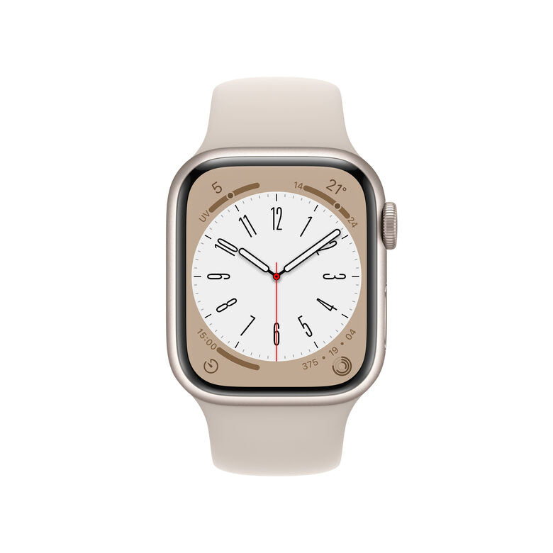Apple Watch Series 8 GPS + Cellular 41mm Cassa in Alluminio color Galassia con Cinturino Sport Band Galassia - Regular