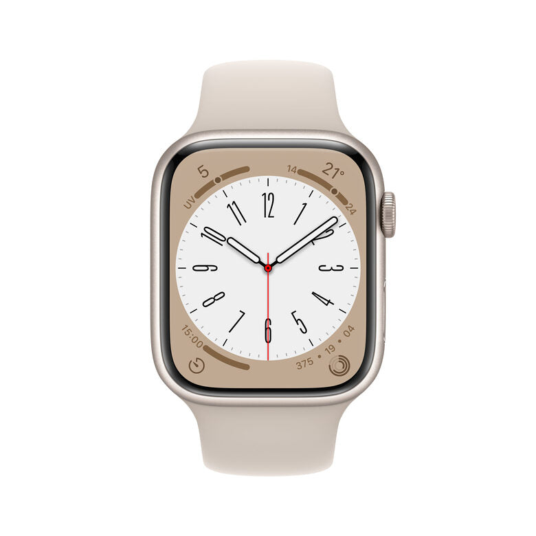Apple Watch Series 8 GPS + Cellular 45mm Cassa in Alluminio color Galassia con Cinturino Sport Band Galassia - Regular