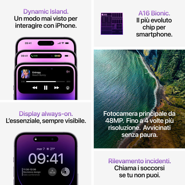 Apple iPhone 14 Pro 128GB Nero Siderale
