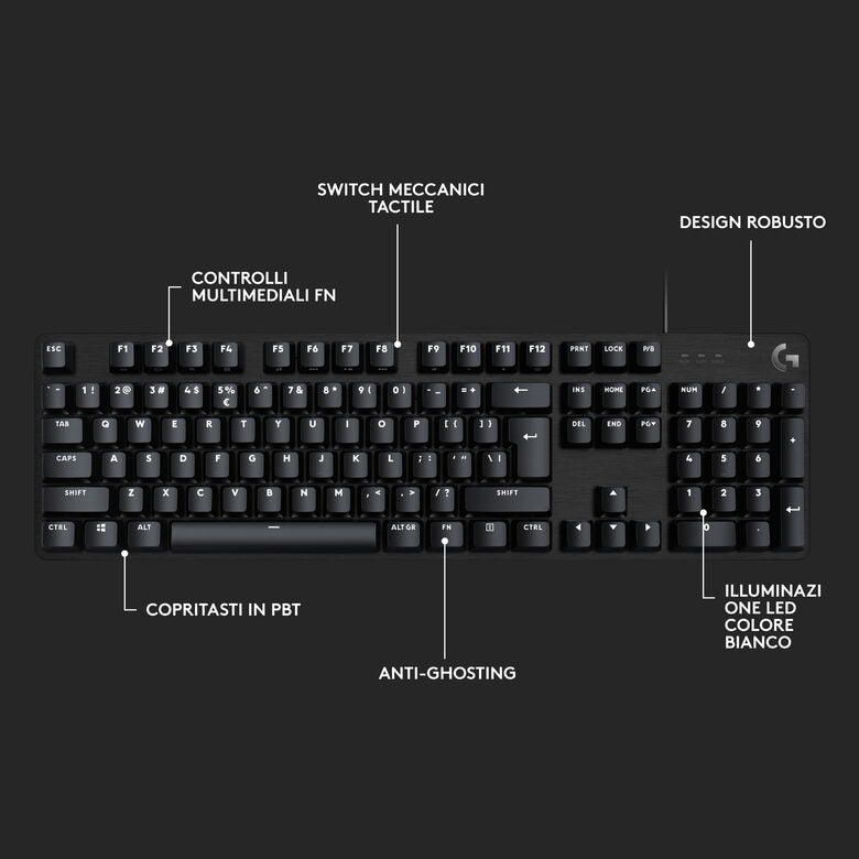 Logitech G G413 SE tastiera USB QWERTY Italiano Nero
