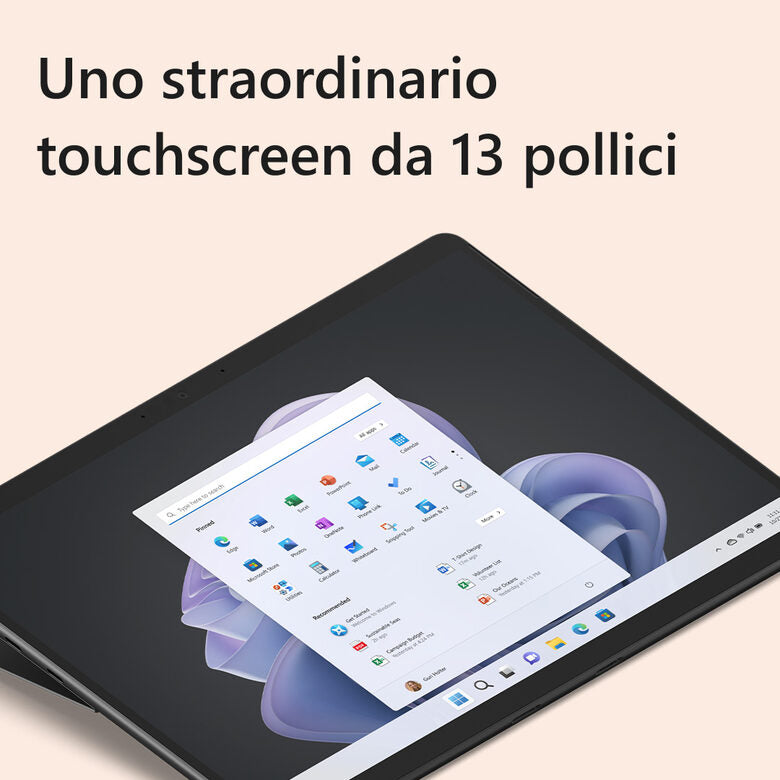 Microsoft Surface Pro 9 256 GB 33 cm (13") Intel® Core™ i5 8 GB Wi-Fi 6E (802.11ax) Windows 11 Home Grafite