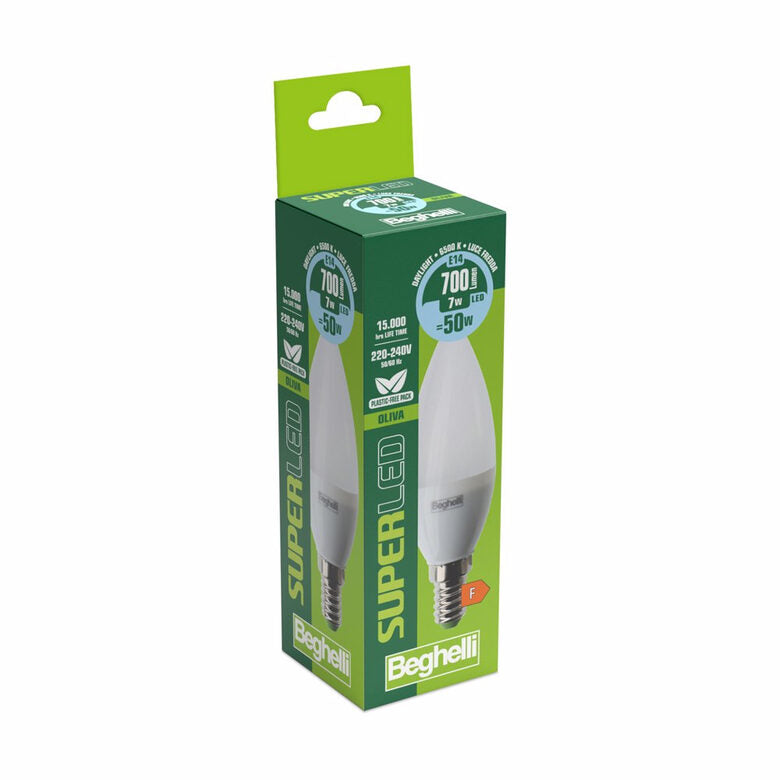 Beghelli SuperLED Lampadina a risparmio energetico 7 W E14 F