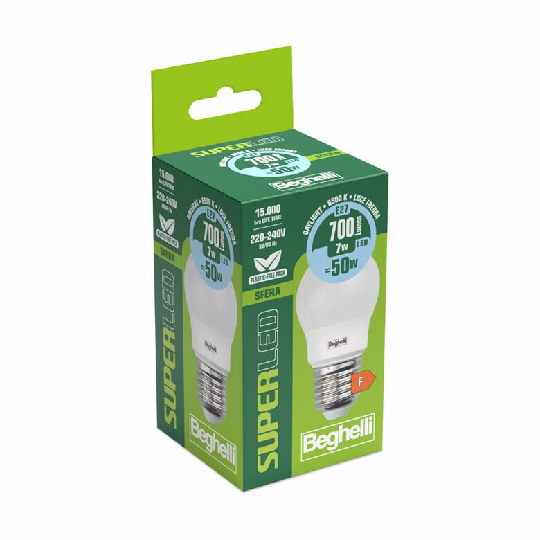 Beghelli SuperLED Lampadina a risparmio energetico 7 W E27 F