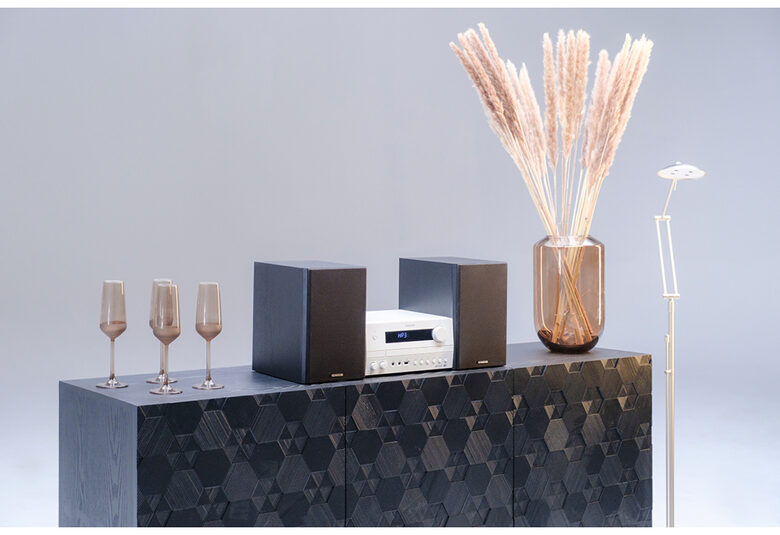 Kenwood M-822DAB Microsistema audio per la casa 50 W Nero, Bianco