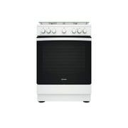 Indesit IS67G4PHW/E Cucina Gas Nero, Bianco A
