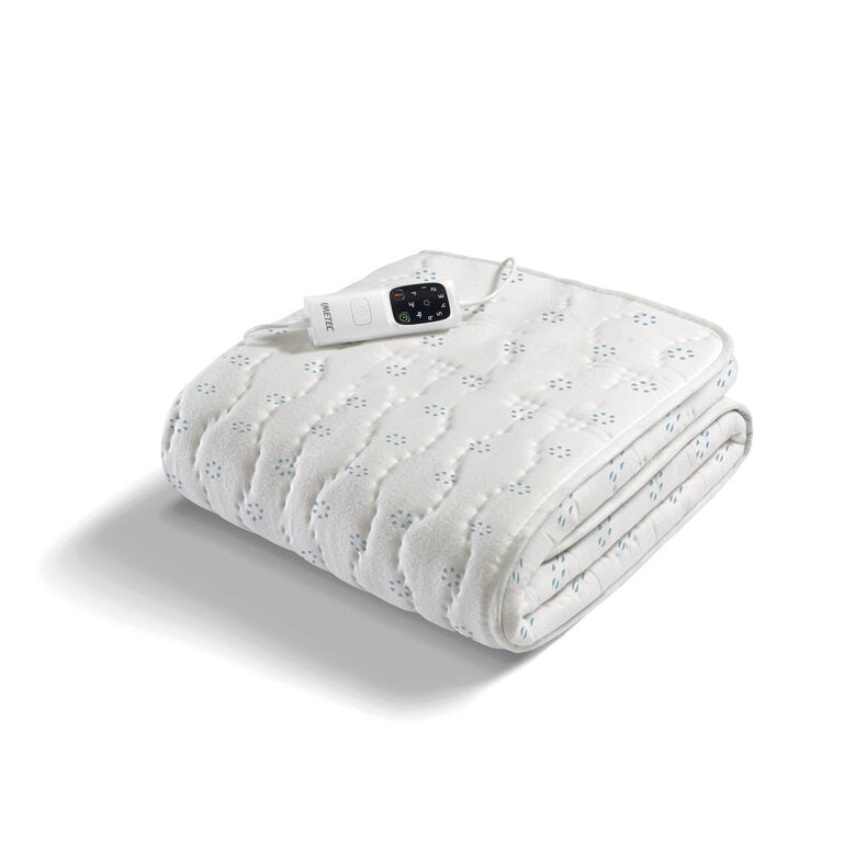 Imetec Scaldasonno Adapto singolo 150 x 80 cm, Basso consumo, Tecnologia brevettata, Riscaldamento rapido, Temperatura personalizzata, Cotone con trattamento antibatterico, Comando con 6 tem