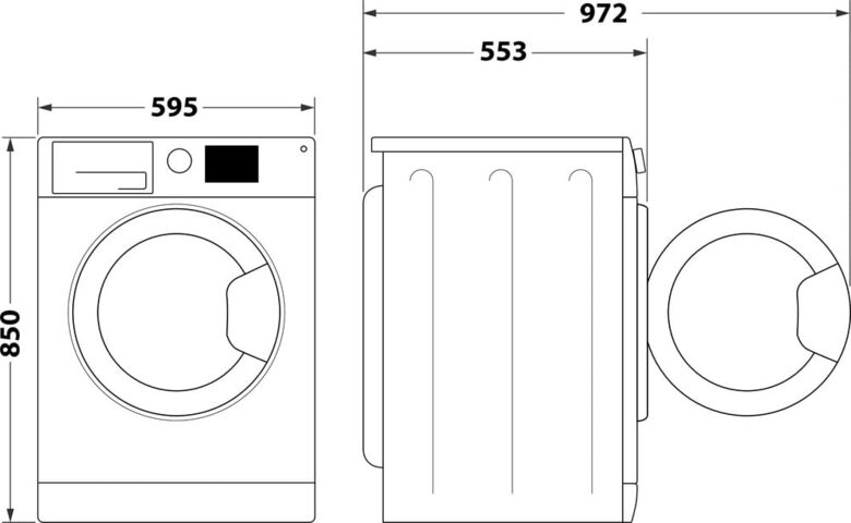 Indesit MTWC 71296 W IT Lavatrice A Libera Installazione 7 Kg, 1200 Giri, Motore Inverter, Blocco Tasti, Partenza Ritardata, Classe A, Bianco