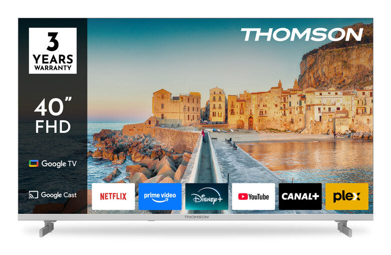 Thomson 40FG2S15W Tv Led 40" Pollici Full HD Google Tv Bianco