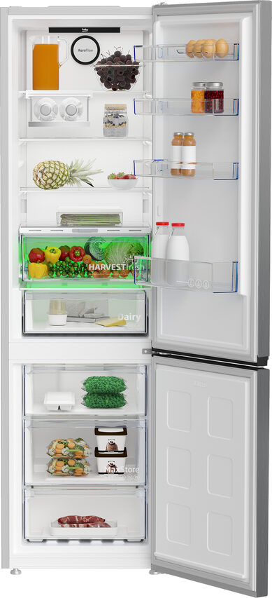 Beko B5RCNE406HXB frigorifero con congelatore Libera installazione 355 L C Metallico