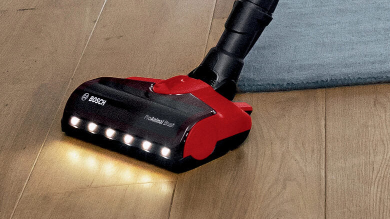 Bosch BCS711PET scopa elettrica Batteria Secco Senza sacchetto 0,3 L Nero, Rosso 3 Ah