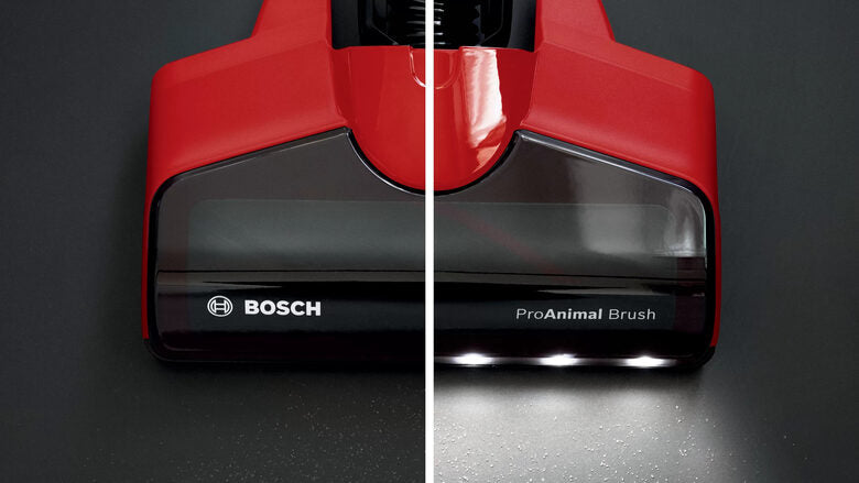 Bosch BCS711PET scopa elettrica Batteria Secco Senza sacchetto 0,3 L Nero, Rosso 3 Ah