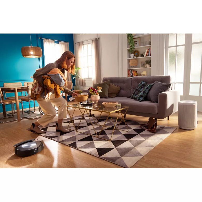 iRobot Roomba Combo j7 Aspirapolvere Robot Senza sacchetto Nero, Acciaio inossidabile
