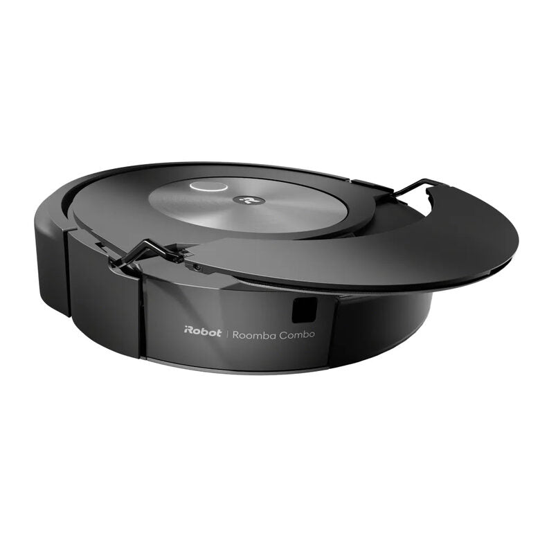 iRobot Roomba Combo j7+ Aspirapolvere Robot Senza sacchetto Nero, Acciaio inossidabile