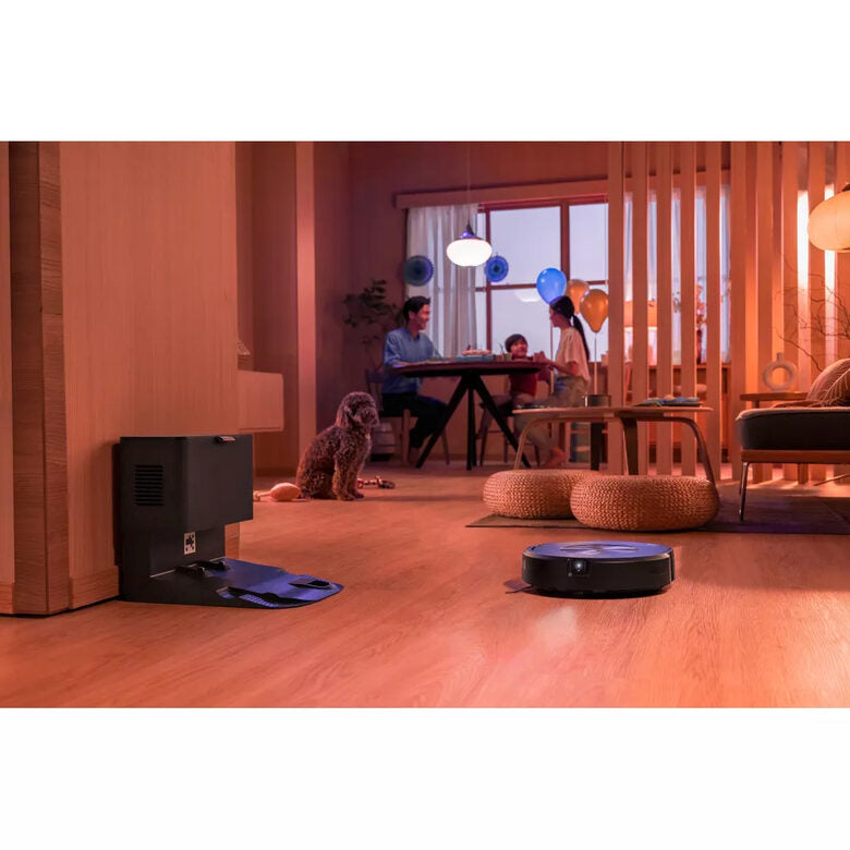 iRobot Roomba Combo j7+ Aspirapolvere Robot Senza sacchetto Nero, Acciaio inossidabile