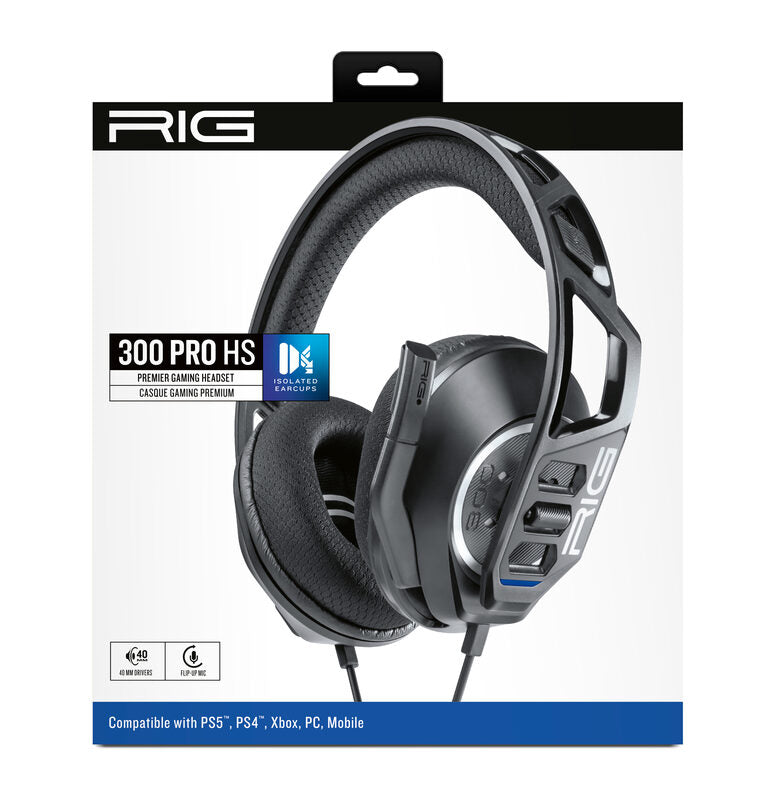 NACON RIG 300 PRO HS Auricolare Cablato A Padiglione Giocare Nero