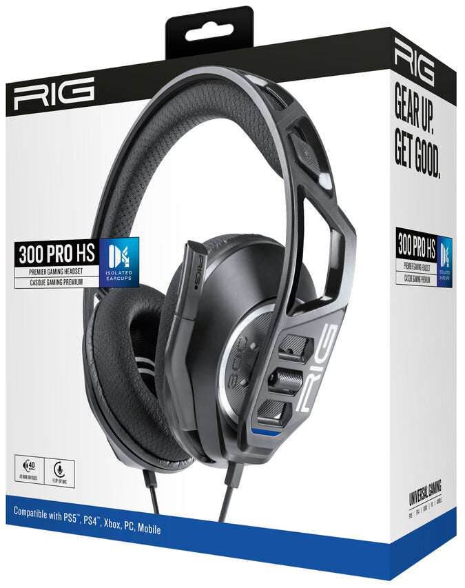 NACON RIG 300 PRO HS Auricolare Cablato A Padiglione Giocare Nero