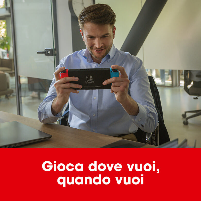Nintendo Switch Rosso Neon/Blu Neon schermo 6.2 pollici