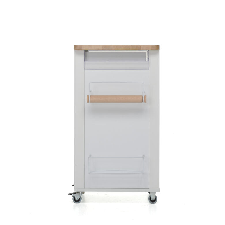 Foppapedretti Bistrot Metallo Truciolato, Legno Legno naturale, Bianco