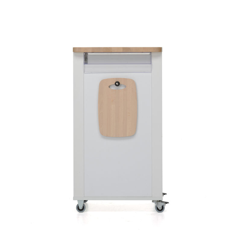 Foppapedretti Bistrot Metallo Truciolato, Legno Legno naturale, Bianco