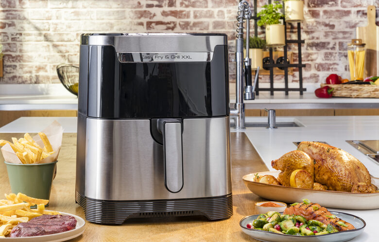 Moulinex Easy Fry & Grill XXL Singolo Indipendente Friggitrice ad aria calda Nero, Acciaio inossidabile