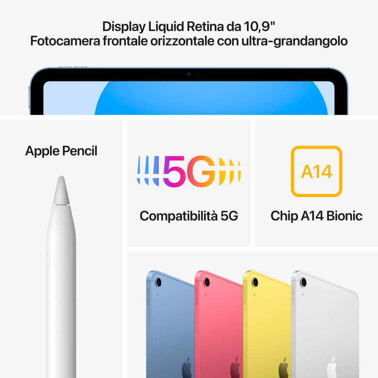 Apple iPad (10^gen.) 10.9 Wi-Fi + Cellular 256GB - Rosa
