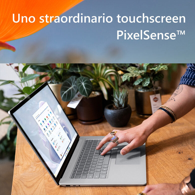 Microsoft Surface Laptop 5 i5-1235U Computer portatile 34,3 cm (13.5") Touch screen Intel® Core™ i5 8 GB LPDDR5x-SDRAM 256 GB SSD Wi-Fi 6 (802.11ax) Windows 11 Home Platino