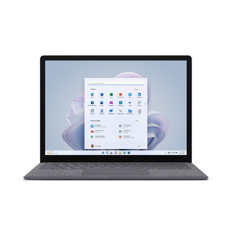 Microsoft Surface Laptop 5 i5-1235U Computer portatile 34,3 cm (13.5") Touch screen Intel® Core™ i5 8 GB LPDDR5x-SDRAM 256 GB SSD Wi-Fi 6 (802.11ax) Windows 11 Home Platino