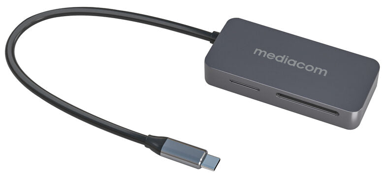 Mediacom MD-S405 lettore di schede USB 3.2 Gen 1 (3.1 Gen 1) Type-C Alluminio