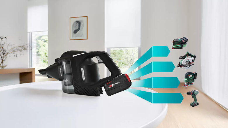Bosch Serie 8 BCS82PWR25 aspirapolvere senza filo Nero, Rosso Senza sacchetto