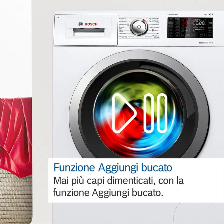 Bosch Serie 6 WGH254A0IT Lavatrice a carica frontale 10kg 1400g/min Bianco A-20%