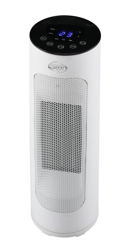 Argoclima Homer Interno Nero, Bianco 2000 W Riscaldatore ambiente elettrico con ventilatore