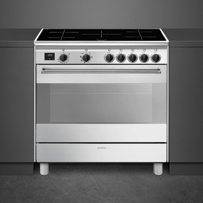 Smeg Concert BG91IX2 cucina Cucina freestanding Piano cottura a induzione Stainless CLASSE A