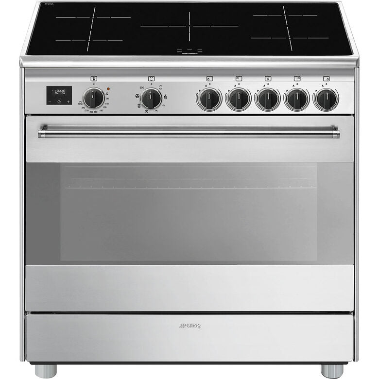 Smeg Concert BG91IX2 cucina Cucina freestanding Piano cottura a induzione Stainless CLASSE A