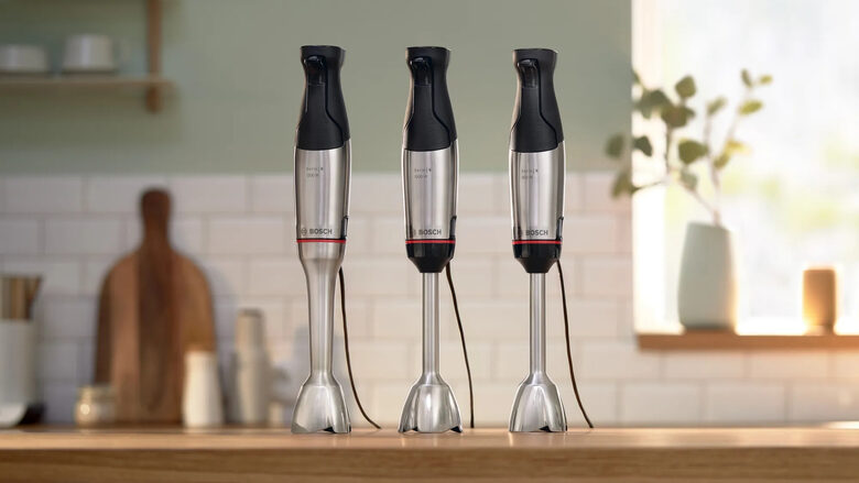 Bosch Serie 6 MSM6M610 frullatore Frullatore ad immersione 1000 W Nero, Stainless steel
