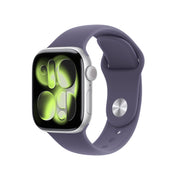 Apple Watch Series 11 GPS 42mm Cassa Alluminio Argento con Sport Band Viola Nebbia - M/L