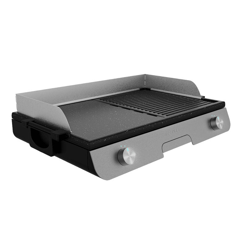 Cecotec 03182 barbecue per l'aperto e bistecchiera Zona cottura Elettrico Nero, Acciaio inox 3000 W