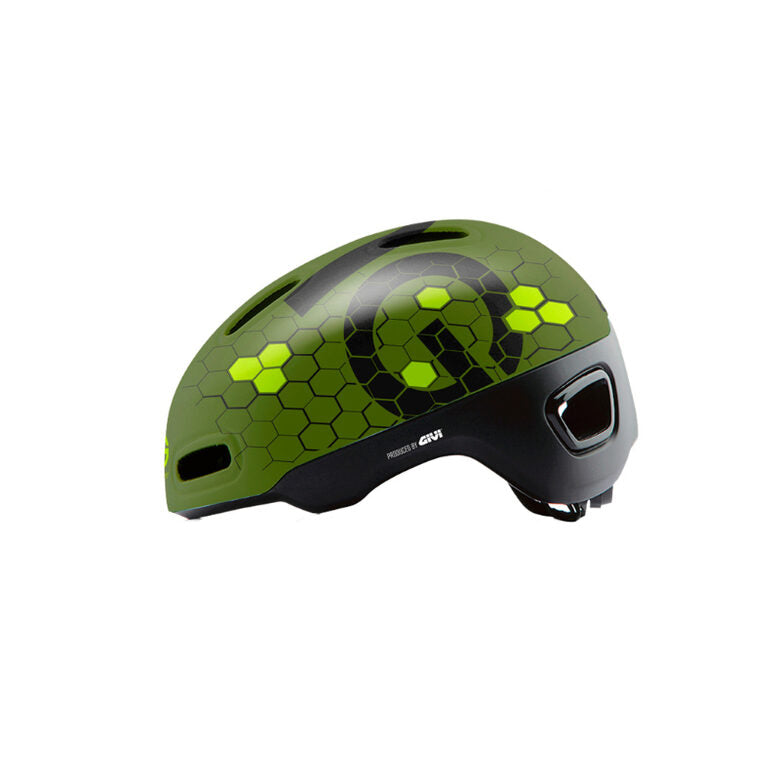 EMG Casco powered by GIVI, con luce led posteriore omologato per bicicletta e monopattino elettrico