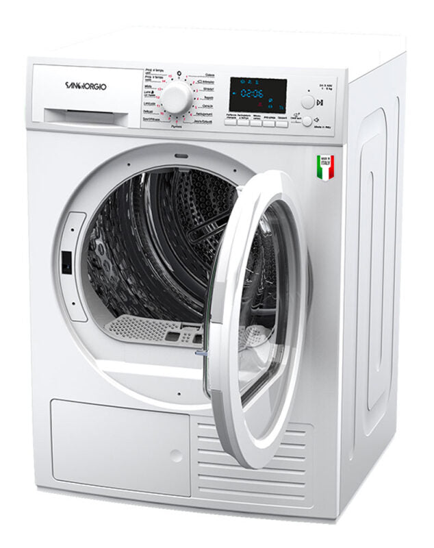 SanGiorgio SDR9P asciugatrice Libera installazione Caricamento frontale 9 kg A++ Bianco