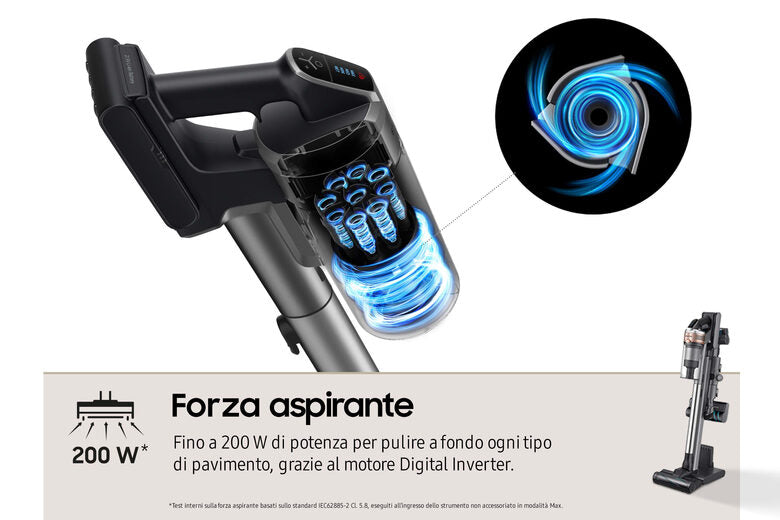Samsung Aspirapolvere senza filo Jet™ 90 200W VS20R9076T7