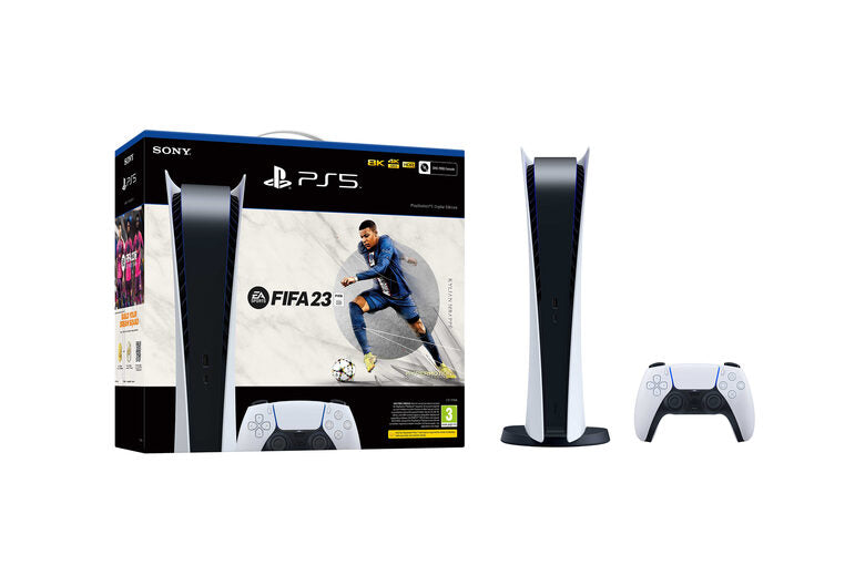 Sony PlayStation 5 + FIFA 23 825 GB Wi-Fi Nero, Bianco