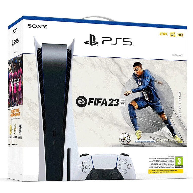 Sony PlayStation 5 + FIFA 23 825 GB Wi-Fi Nero, Bianco