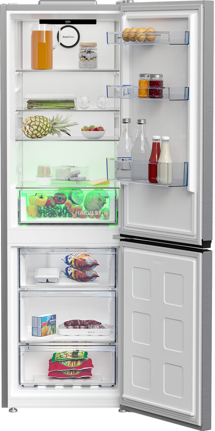 Beko B5RCNA366HXB1 frigorifero con congelatore Libera installazione 316 L C Argento