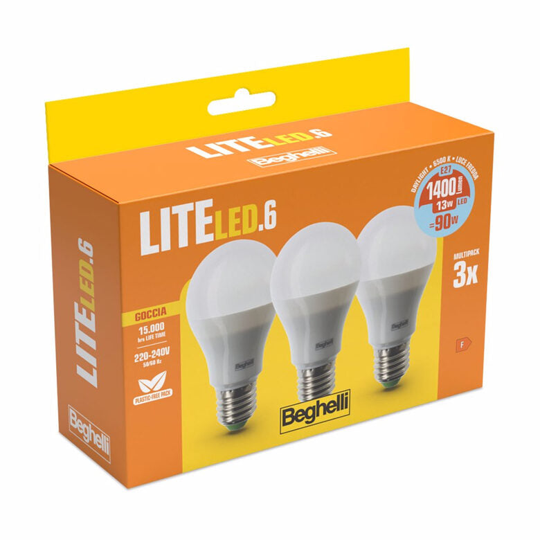 Beghelli LiteLED.6 Lampadina a risparmio energetico 13 W E27 F