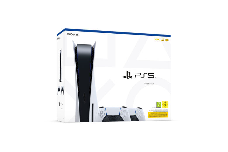 Sony PlayStation 5 - Bundle 2 Controller Wireless DualSense 825 GB Wi-Fi Nero, Bianco