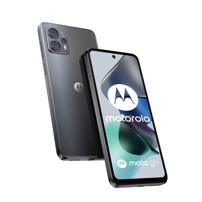Motorola moto g23 (tripla fotocamera 50 MP, batteria 5000 mAH, Dolby Atmos Stereo Speakers, 8/128 GB espandibile, Display 6.53" 90Hz, NFC, Dual SIM, Android 13), cover inclusa